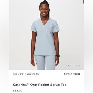 Dusty Blue FIGS scrub set